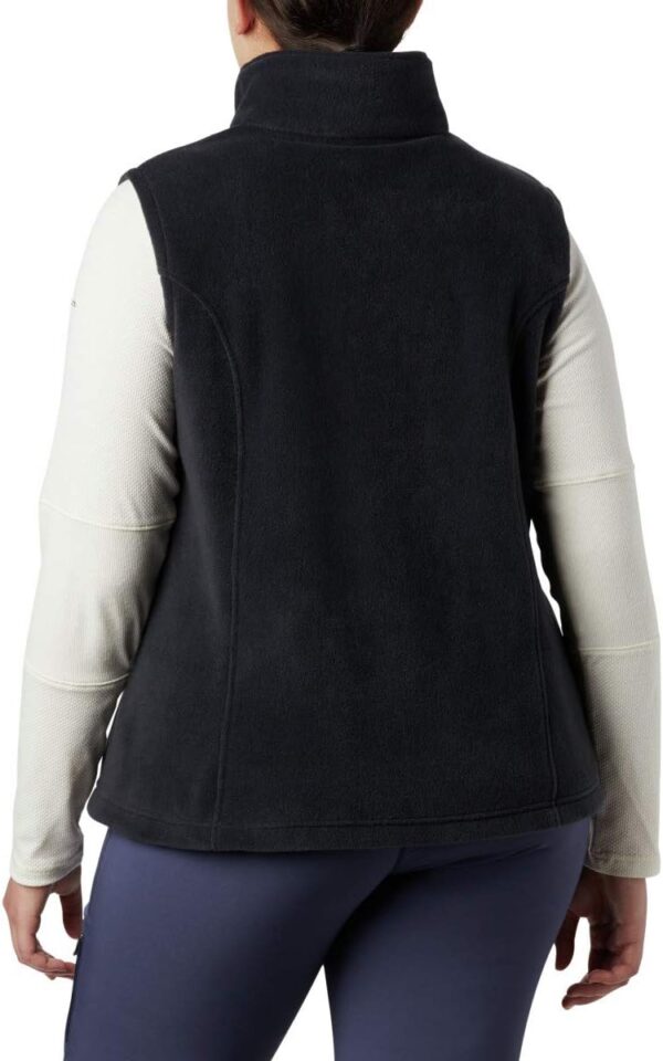 Columbia women's lightweight fleece vest in soft fleece material