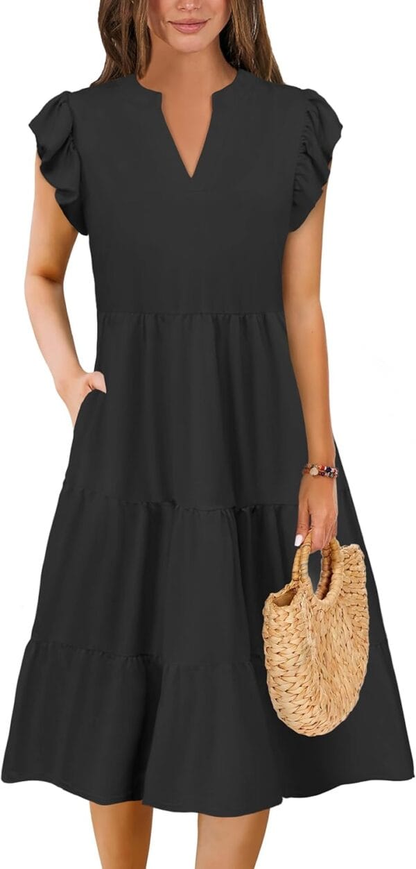 Elegant plus size midi dress for women in vibrant floral print