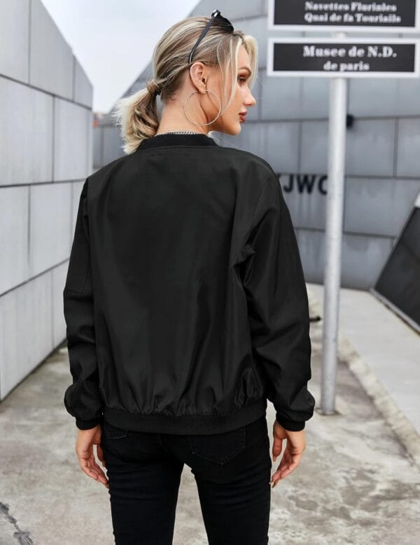 Best lightweight women's bomber jacket in casual zip-up style