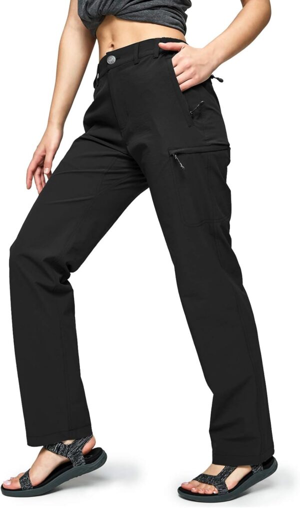 Women's lightweight tactical cargo pants in quick-dry, water-resistant fabric