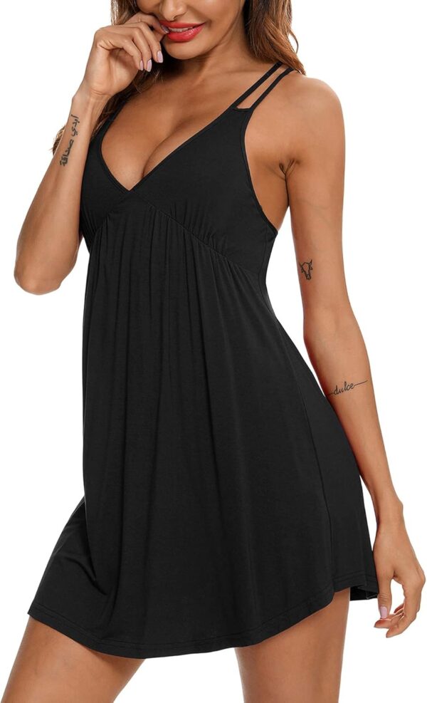 Best Babydoll Nightgown in sexy v-neck style, soft fabric for comfort