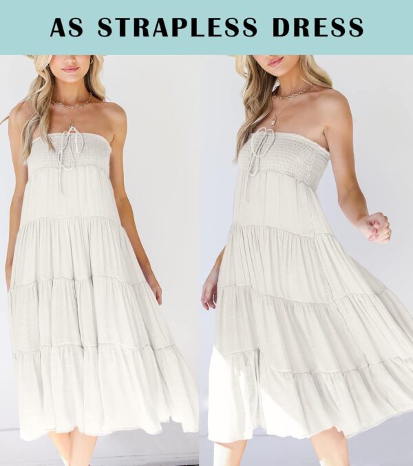 Flowy A-line summer maxi skirt for women with trendy ruffle design