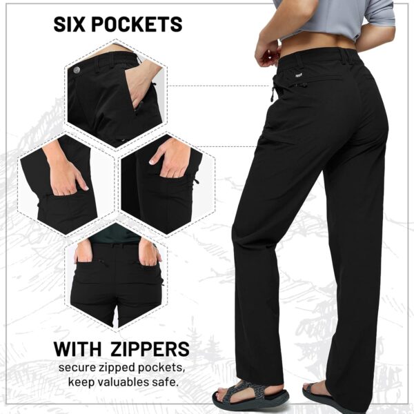 Women's tactical cargo quick-dry hiking pants featuring 6 pockets