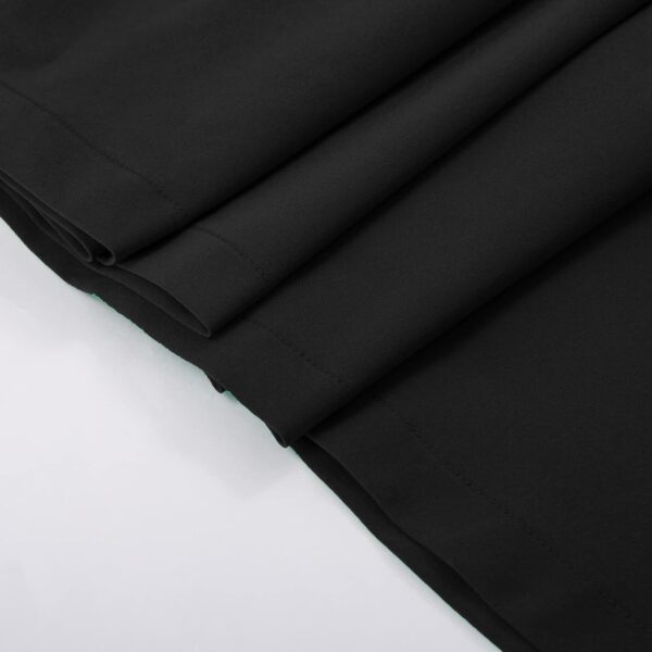 Women's vintage high waisted midi skirt with pleats and pockets