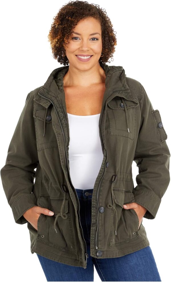 Levi's women's lightweight military jacket in casual fit, front view