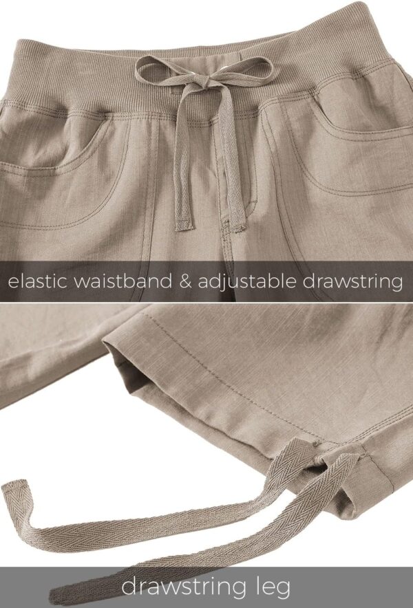 Stylish women's lightweight capris with pockets in casual loose fit