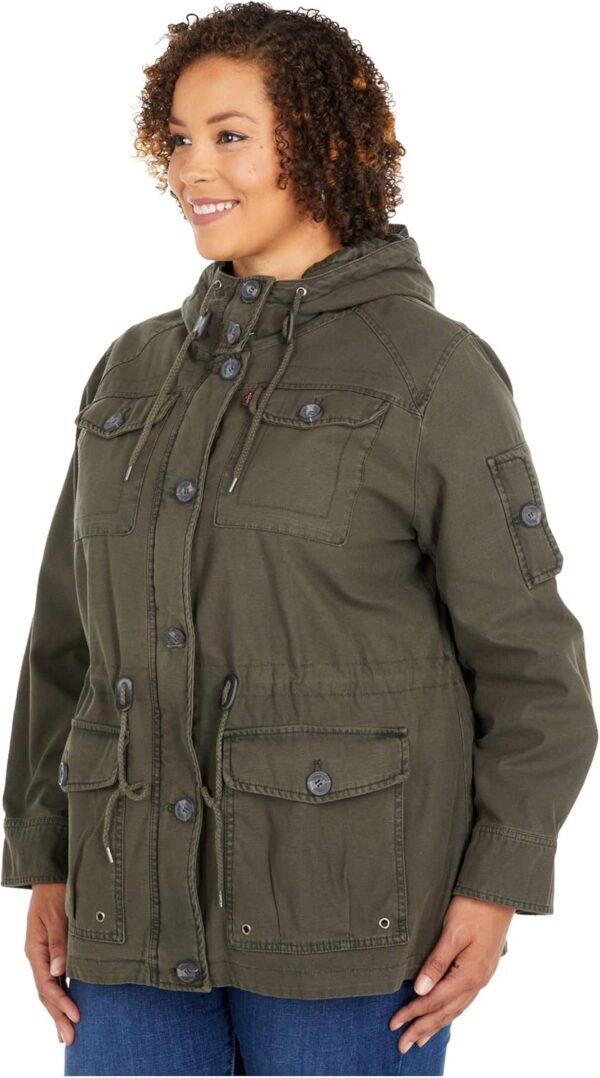 Levi's women's lightweight military jacket in casual fit, cotton blend, front view