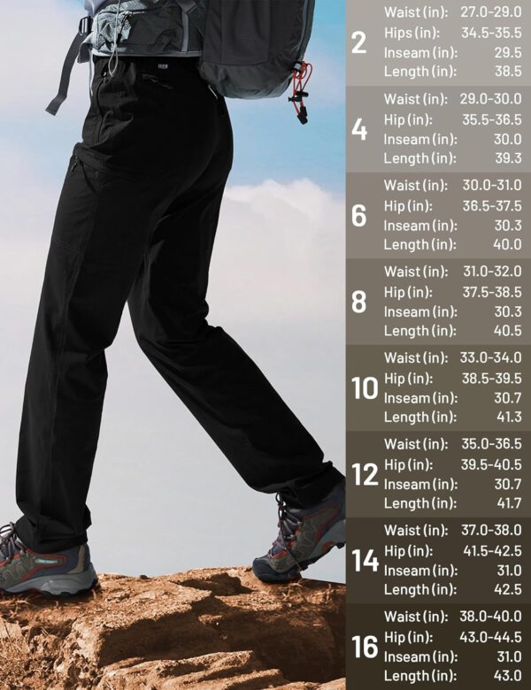 Women's lightweight tactical cargo pants in water-resistant fabric with pockets