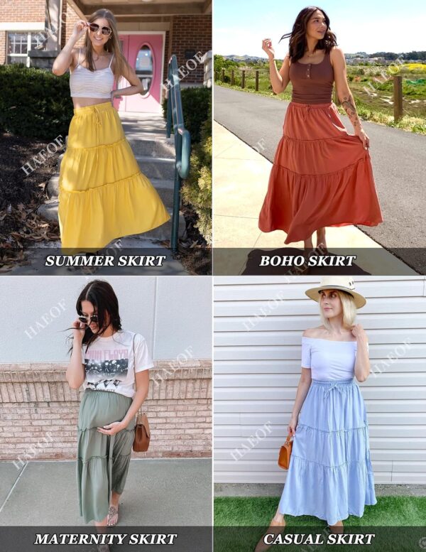 Best women's flowy summer skirt, A-line style with elastic waist